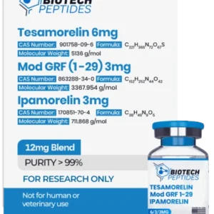 Buy Tesamorelin & Ipamorelin Blend (8mg) online Hamburg, activate pituitary cells responsible for growth hormone (hGH) production, Free shipping Essen,EU